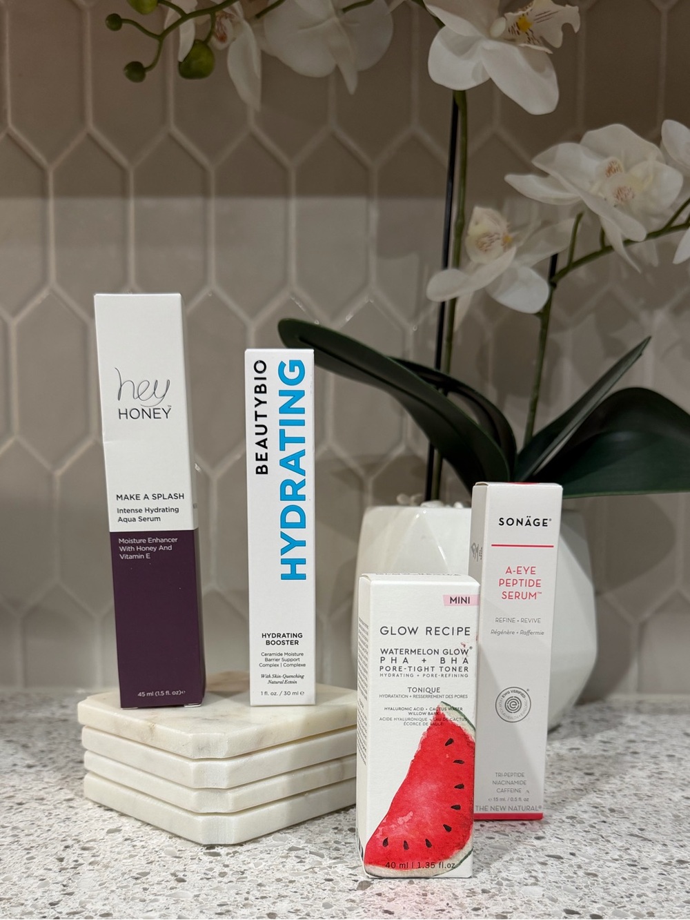 Skincare Bundle | Glow Recipe, Hey Honey, BeautyBio, Sonäge